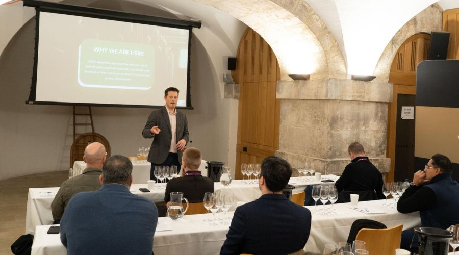 James Cowan (Director of International Sales, Distilling Solutions at MGP) Spirits Blending Masterclass at IBWSS UK 2025